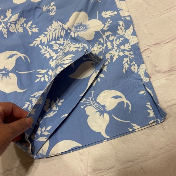 LAUREN RALPH LAUREN vintage y2k Floral Blue and White   cropped Pants 6 petite - Picture 4 of 16